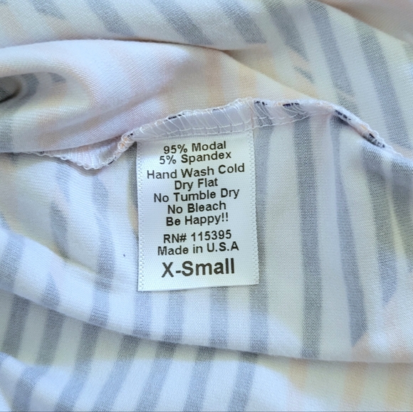 Fighting🤼‍♀️ Eel Top Ayako in Navy Stripe Modal - NWT - Picture 8 of 12